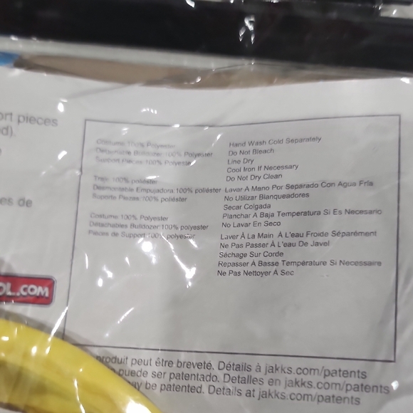 Paw Patrol Rubble Pop-Out Costume 4+ OSFM - Yellow - Picture 5 of 8